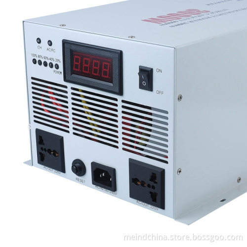 High Quality Pure Sine Wave Built-in Charger Digital Display DC to AC Sufficient 3000W Power Inverter